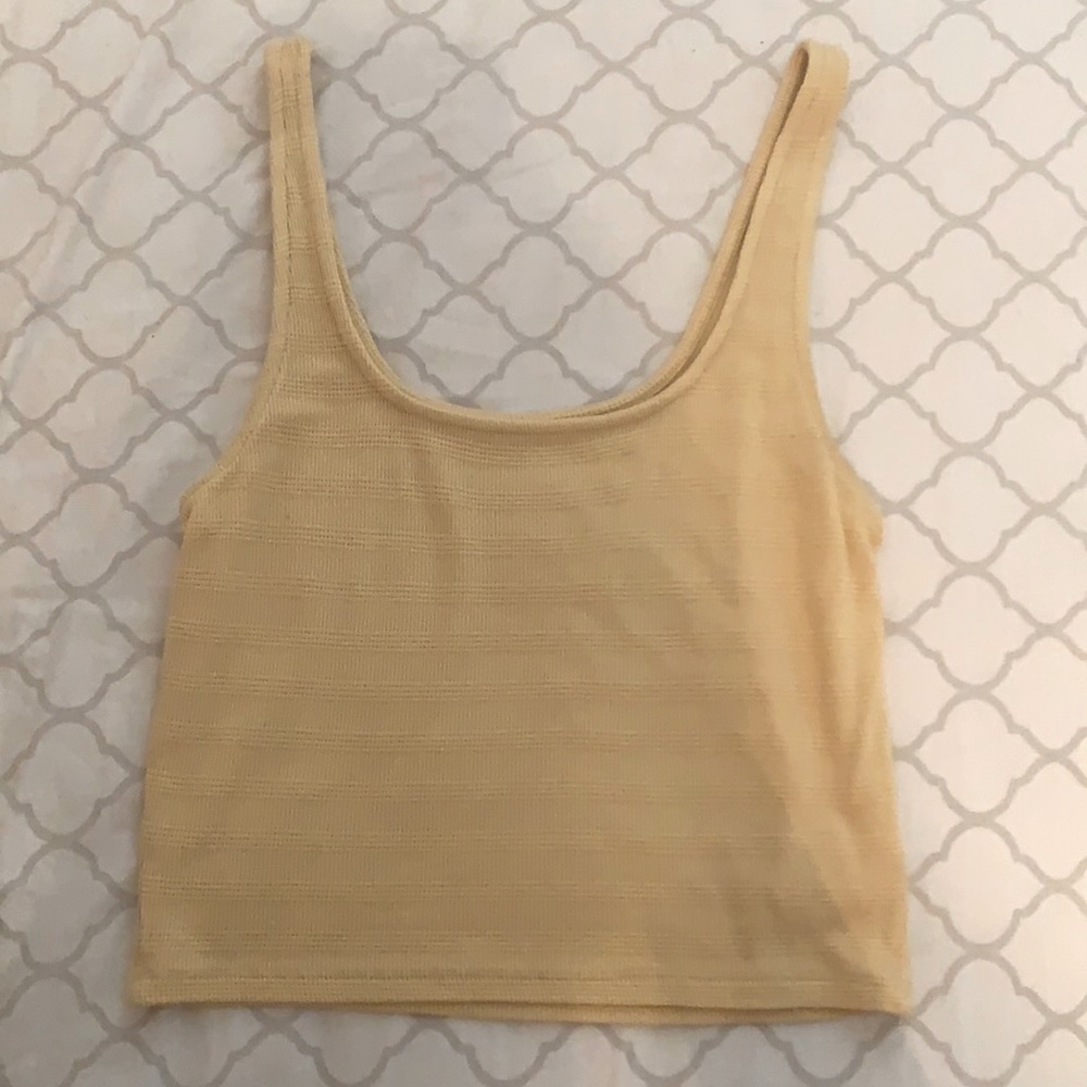 Yellow Ribbed Tank